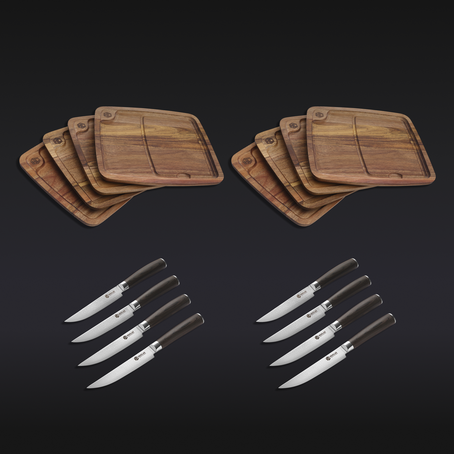 Steak Knife & Bistecca Plate Set, 16-pc (Espresso)